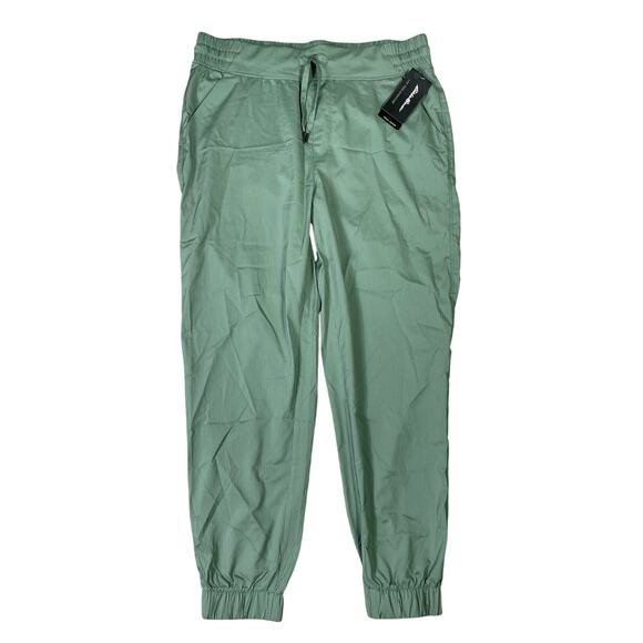 Eddie Bauer Women's Track Jogger Pants Green M Casual Lightweight Activewear‎ - Picture 1 of 11